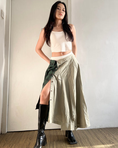 Button-up Maxi Skirt 033