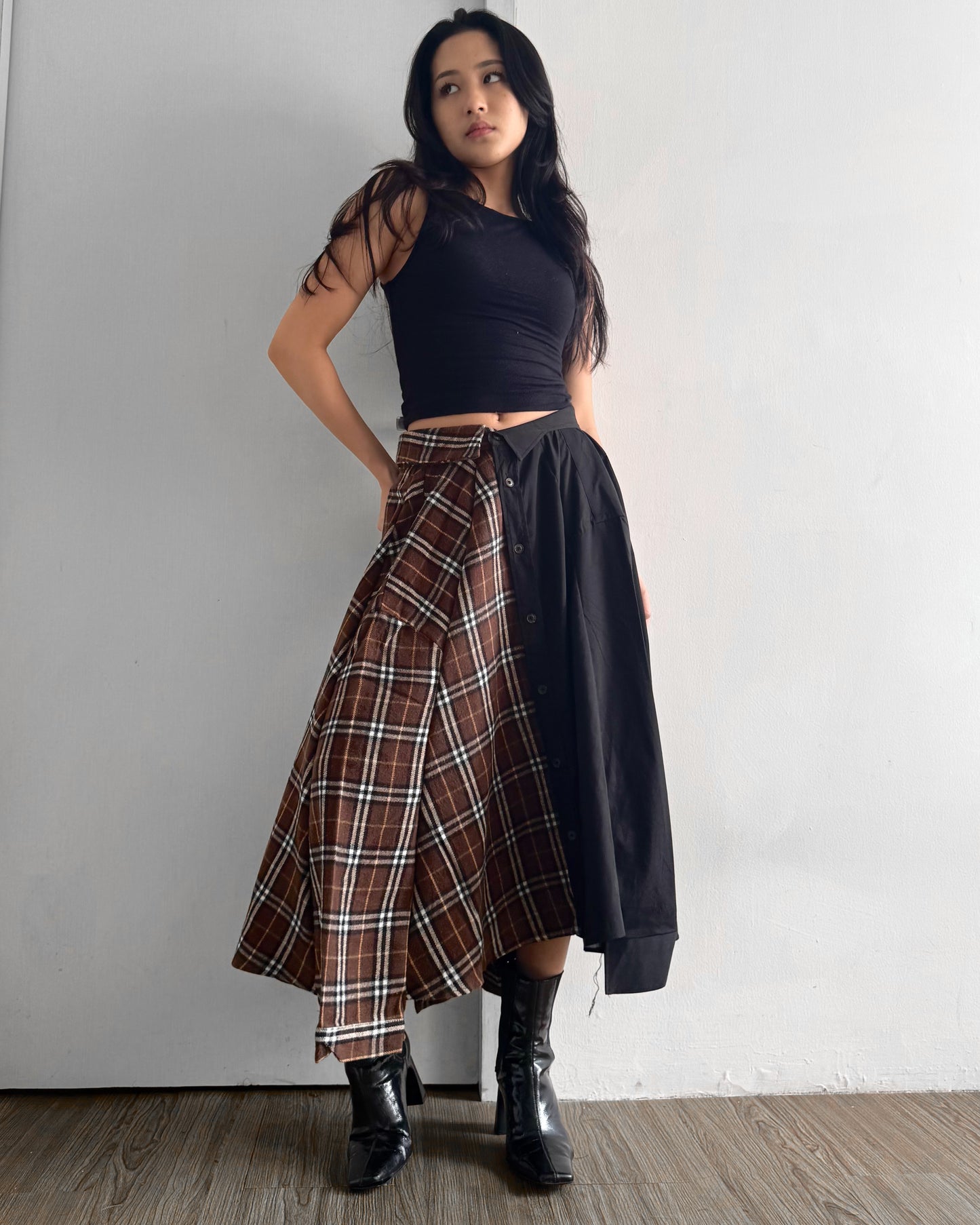 Button-up Maxi Skirt 042
