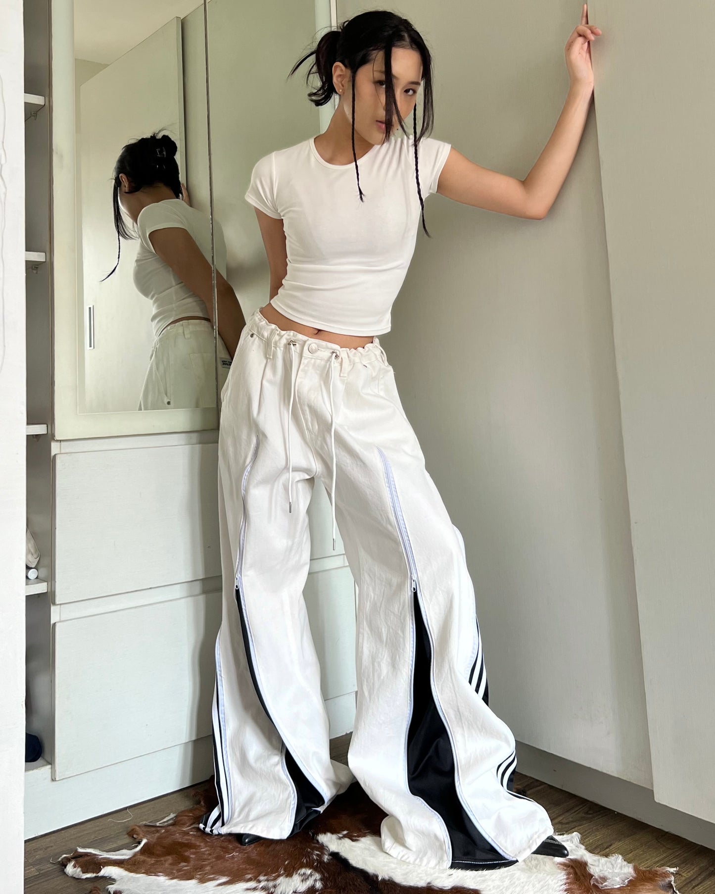 [BIG SIZE] Zipper Pants 044