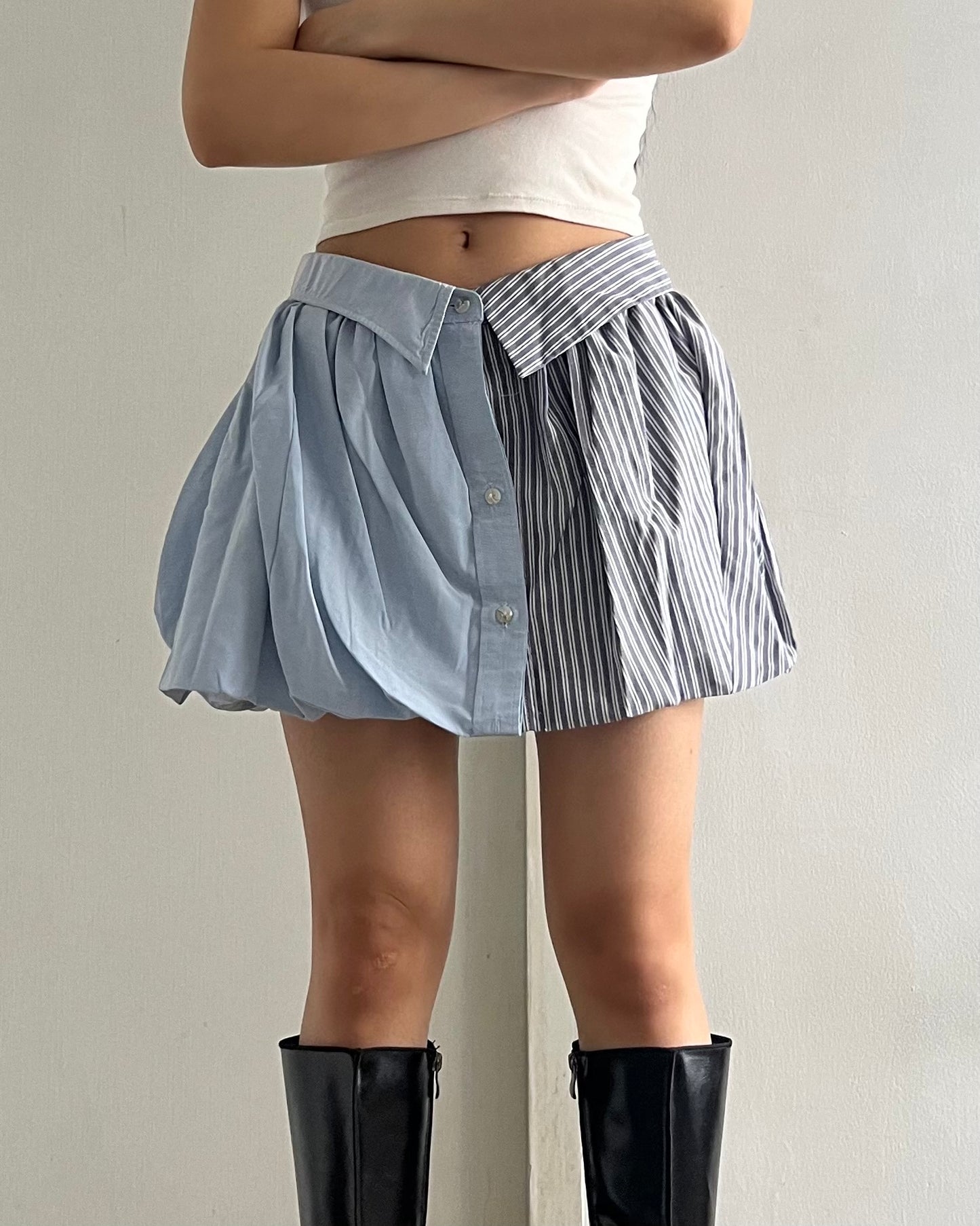 Button-up Balloon Skirt 003