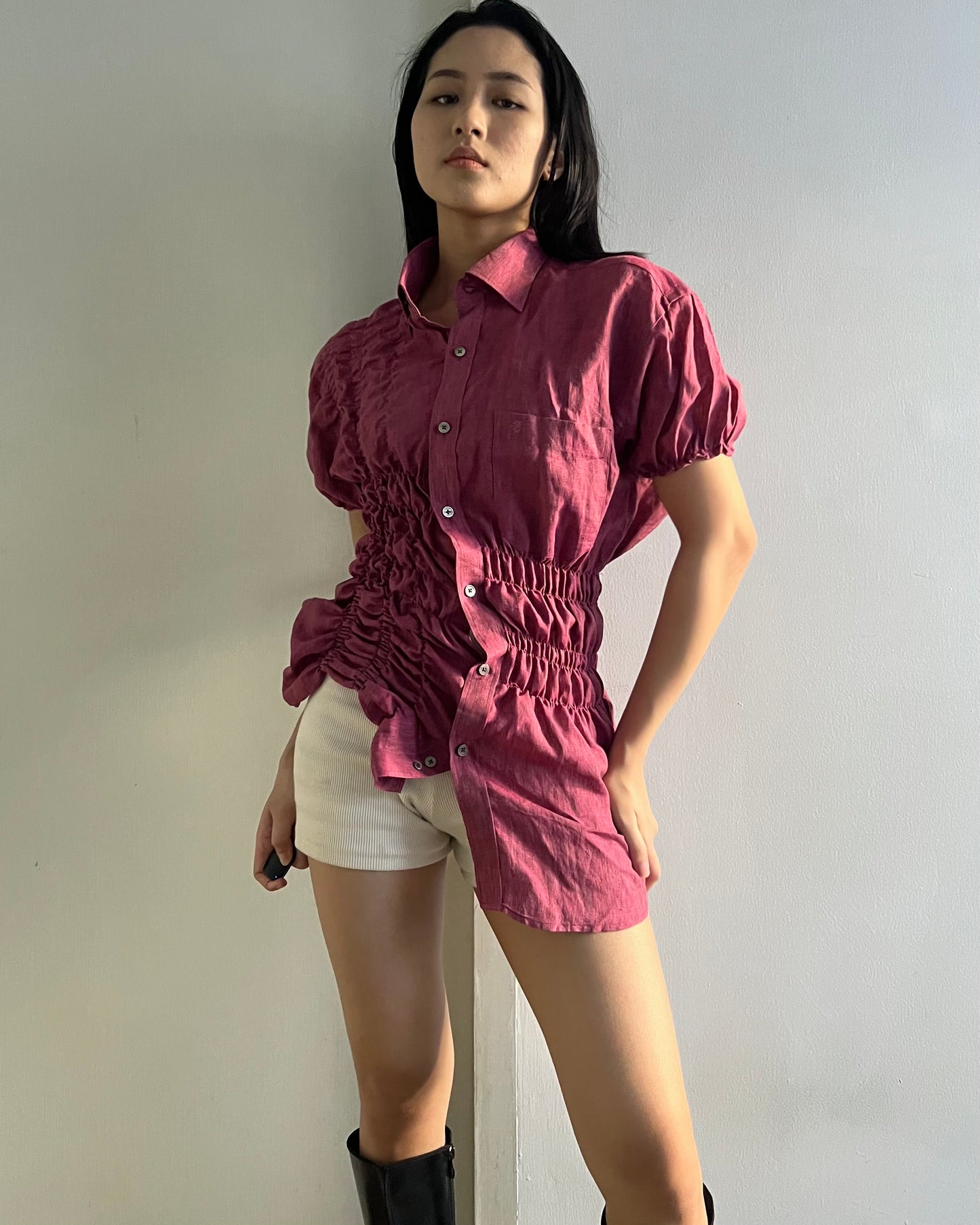 Ruched Shirt 007