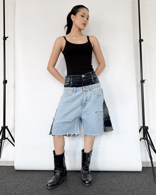 Double Waist Jorts 010