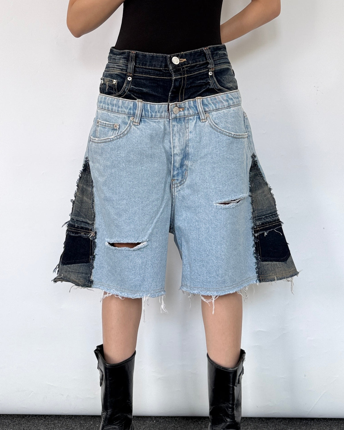 Double Waist Jorts 010