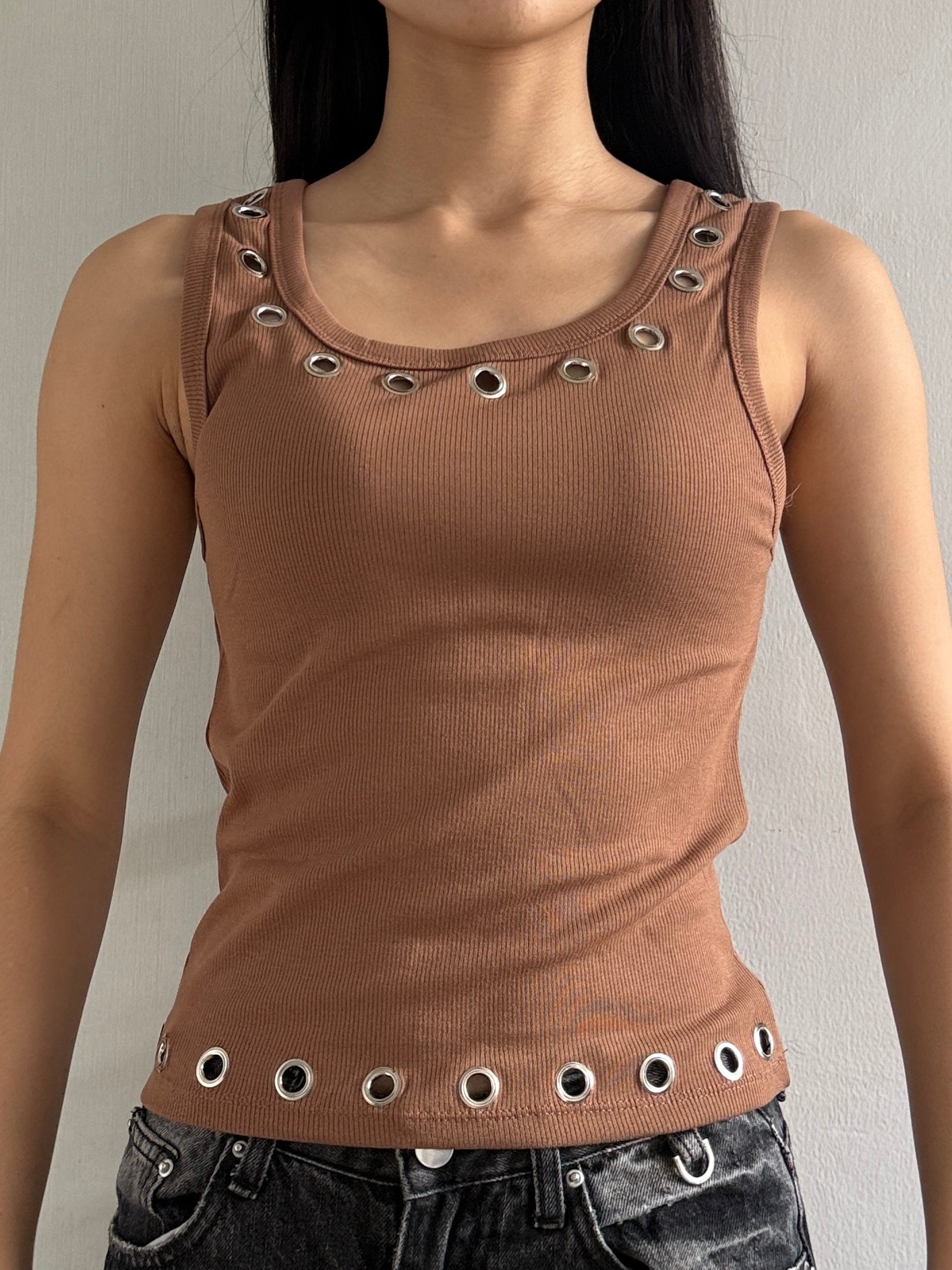 BULLET TANK - BROWN