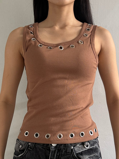 BULLET TANK - BROWN