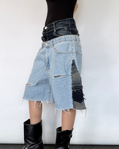 Double Waist Jorts 010
