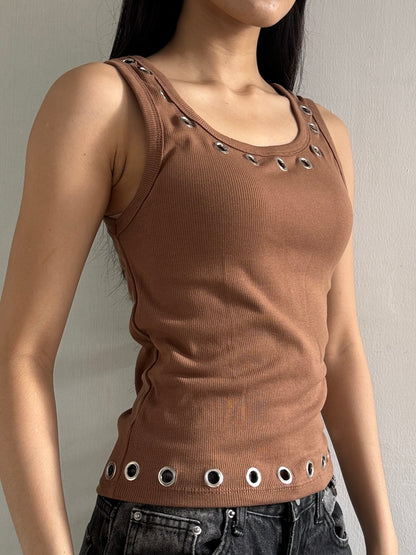 BULLET TANK - BROWN