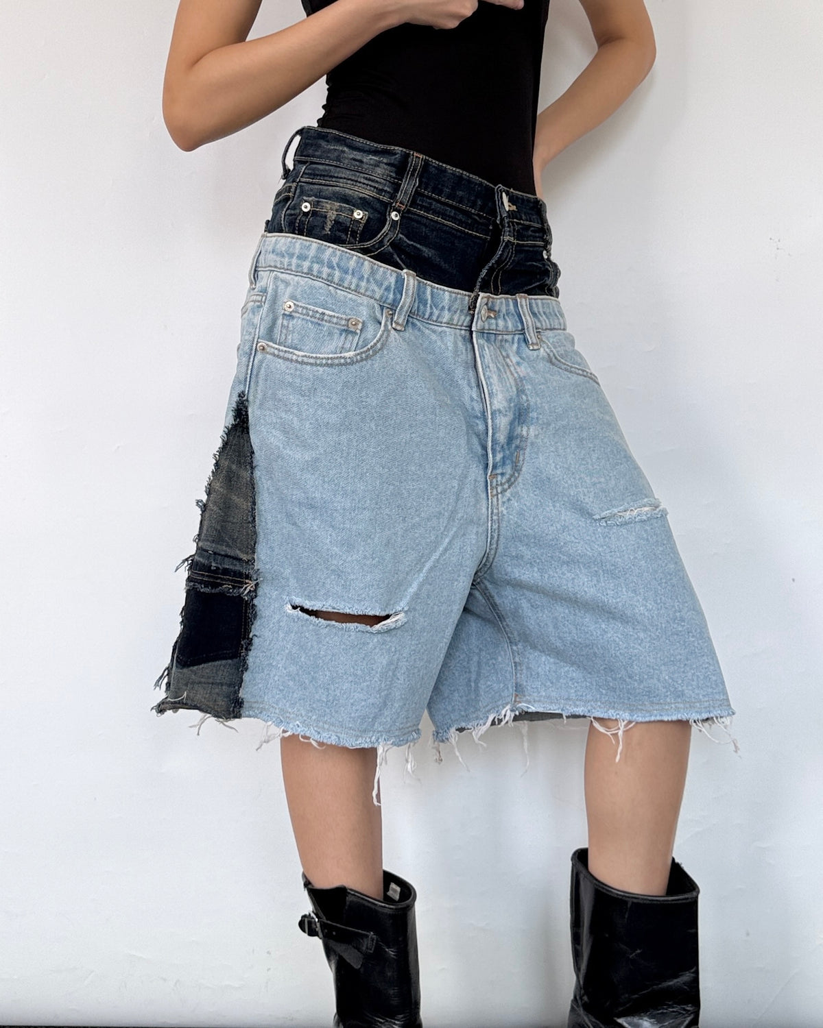 Double Waist Jorts 010