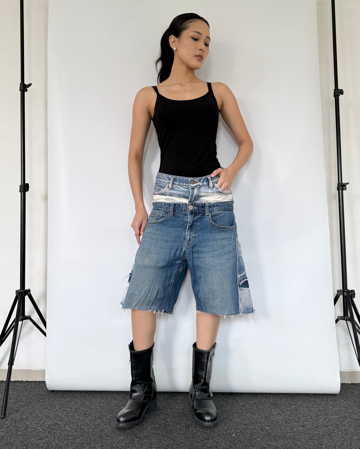 Double Waist Jorts 009