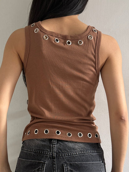 BULLET TANK - BROWN
