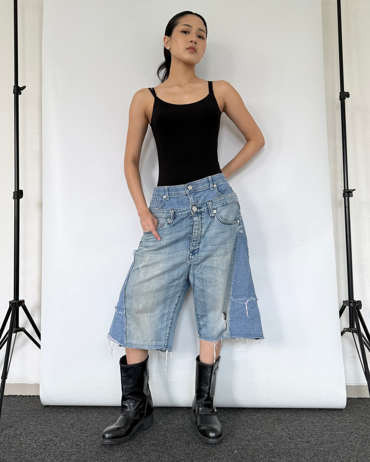 Double Waist Jorts 008