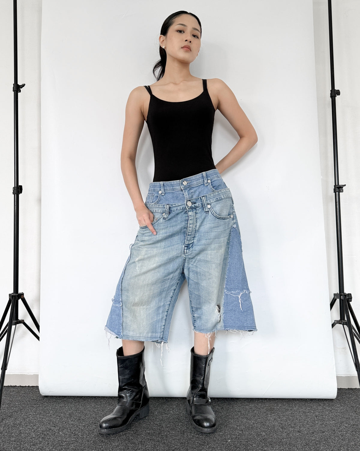 Double Waist Jorts 008