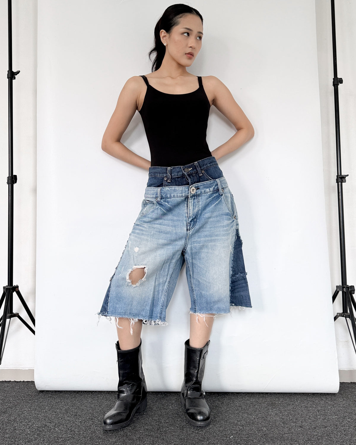 Double Waist Jorts 007