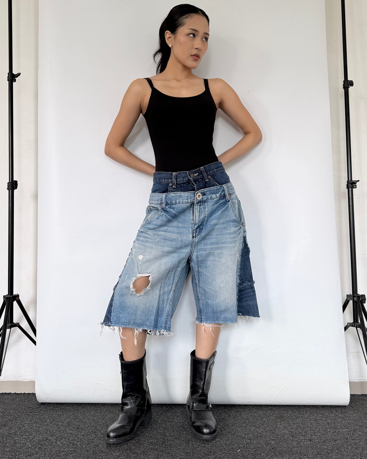 Double Waist Jorts 007
