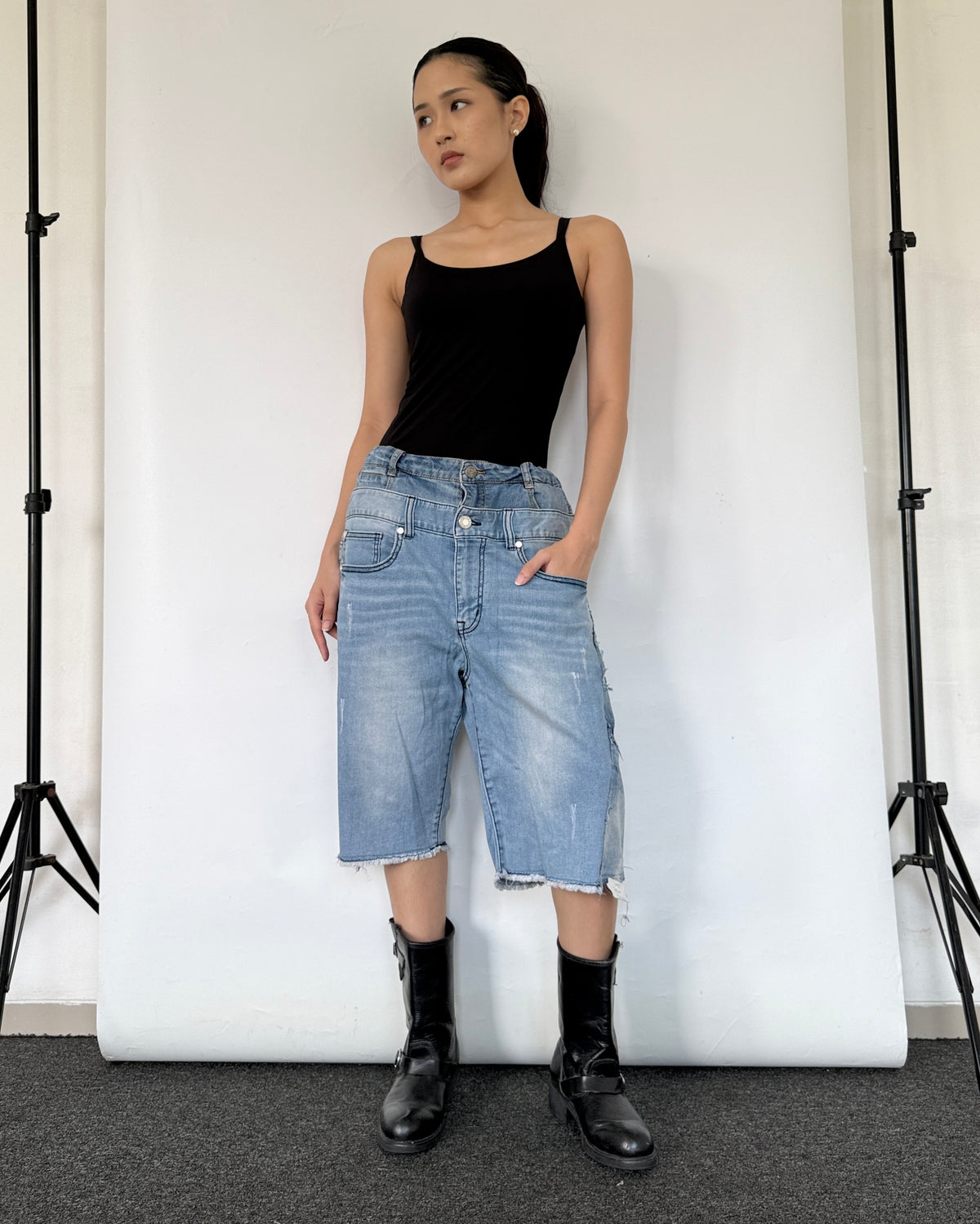 Double Waist Jorts 006