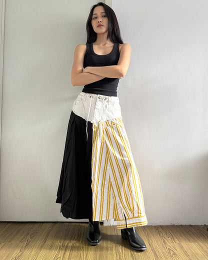 Flannel Maxi Skirt 066