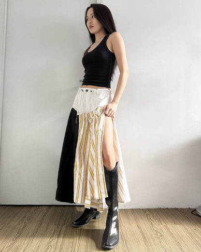 Flannel Maxi Skirt 066