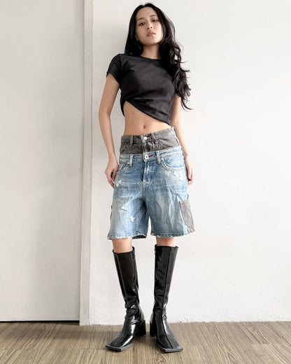 Double Waist Jorts 002