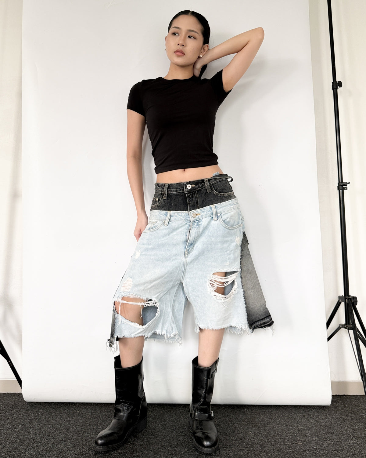 Double Waist Jorts 011