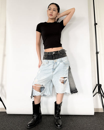Double Waist Jorts 011