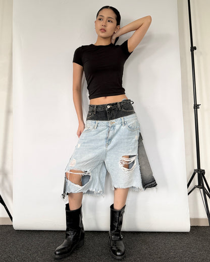 Double Waist Jorts 011