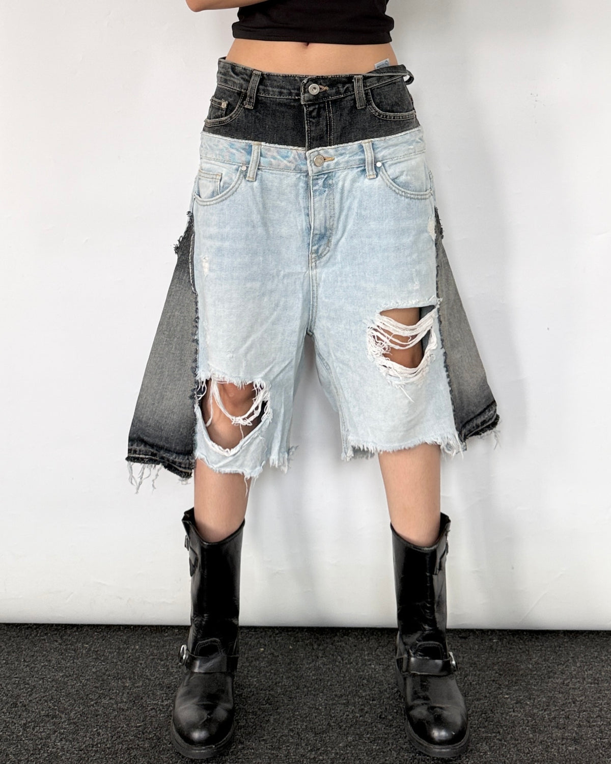 Double Waist Jorts 011