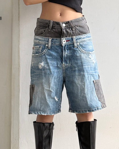 Double Waist Jorts 005