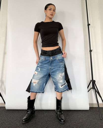 Double Waist Jorts 012