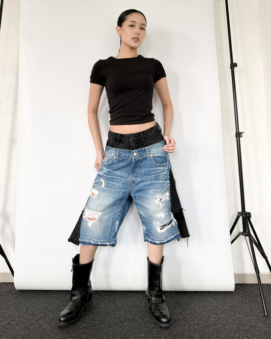 Double Waist Jorts 012