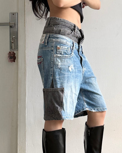 Double Waist Jorts 005