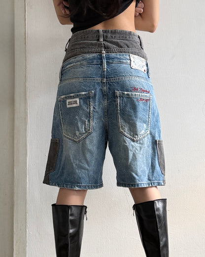 Double Waist Jorts 005