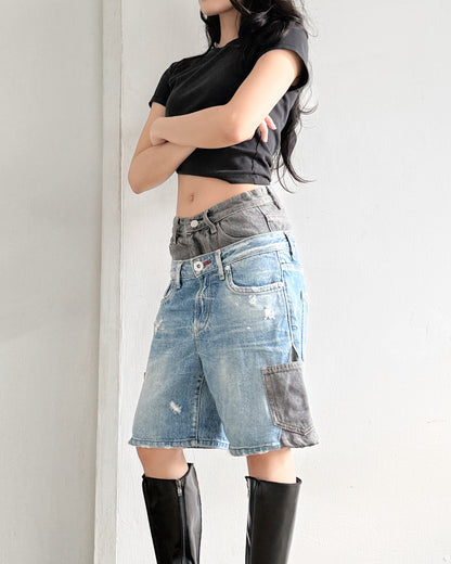 Double Waist Jorts 005