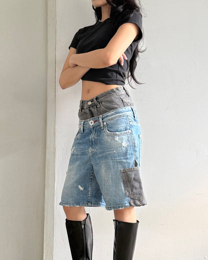 Double Waist Jorts 005