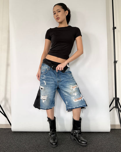 Double Waist Jorts 012