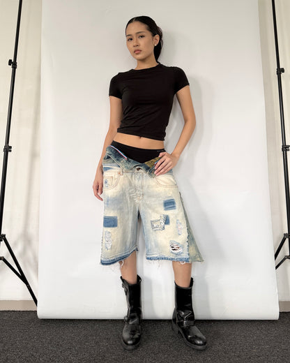 Double Waist Jorts 013
