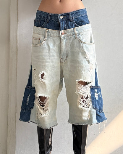 Double Waist Jorts 004