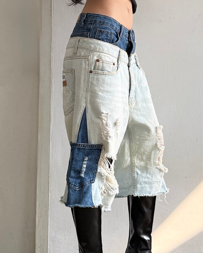 Double Waist Jorts 004