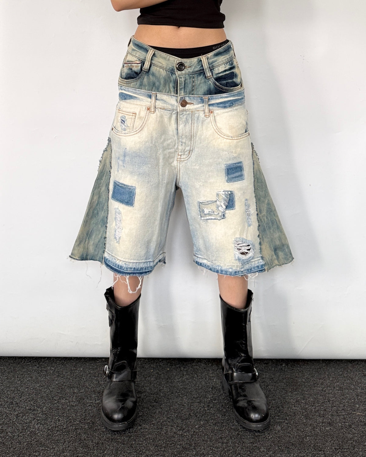 Double Waist Jorts 013