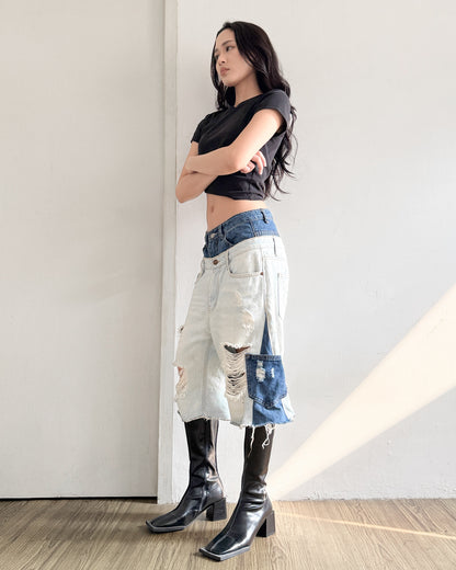 Double Waist Jorts 004