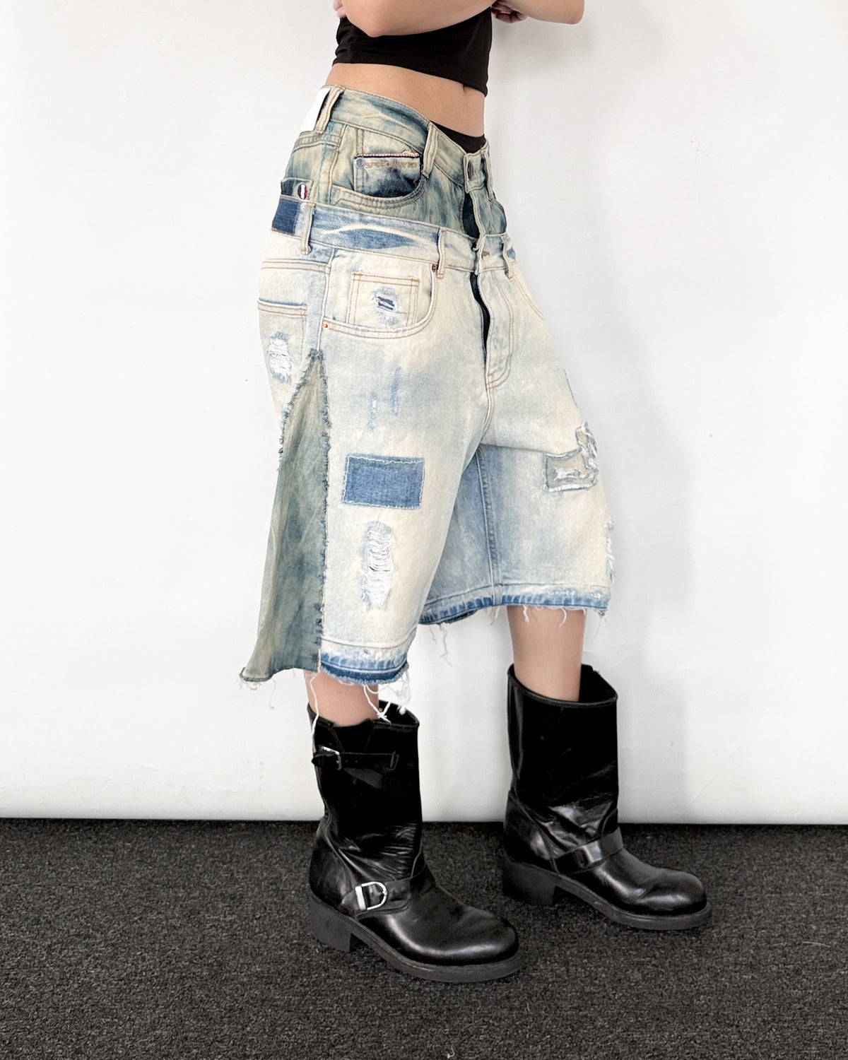 Double Waist Jorts 013