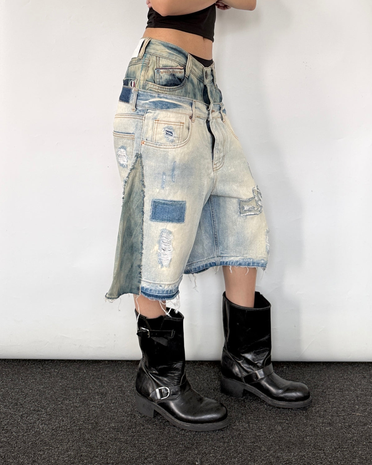Double Waist Jorts 013