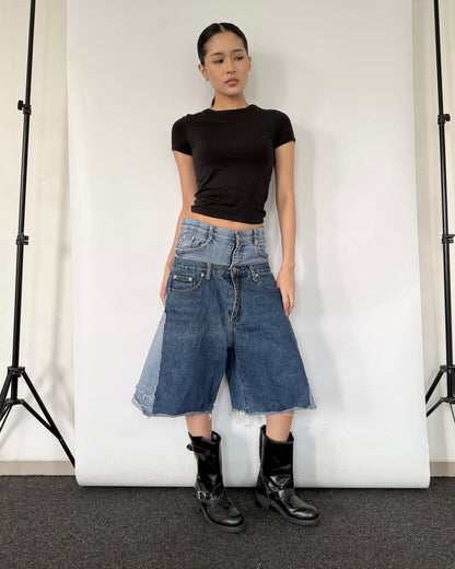 Double Waist Jorts 014