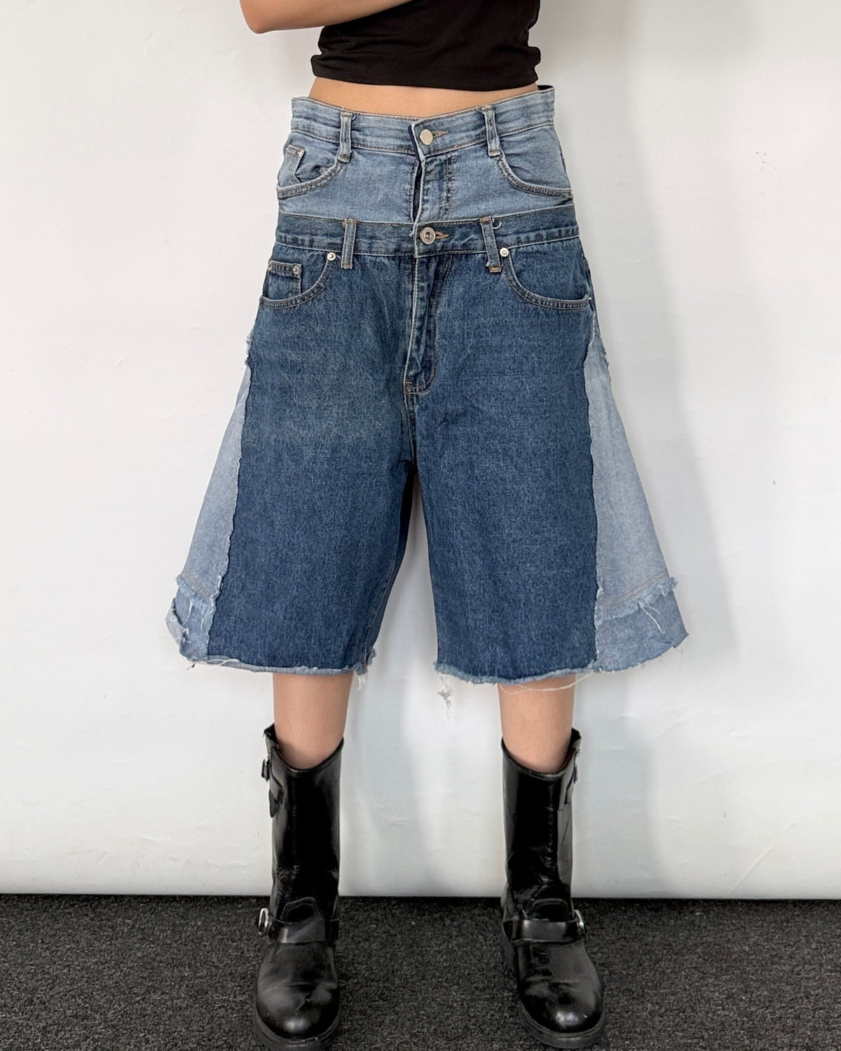 Double Waist Jorts 014
