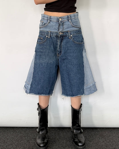 Double Waist Jorts 014