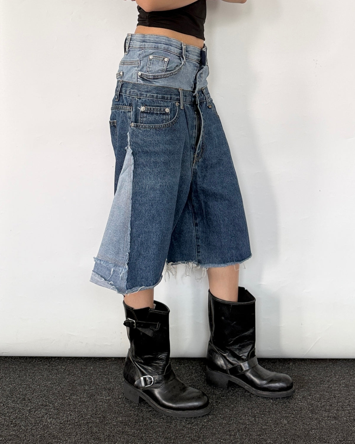 Double Waist Jorts 014