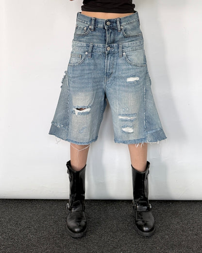 Double Waist Jorts 015