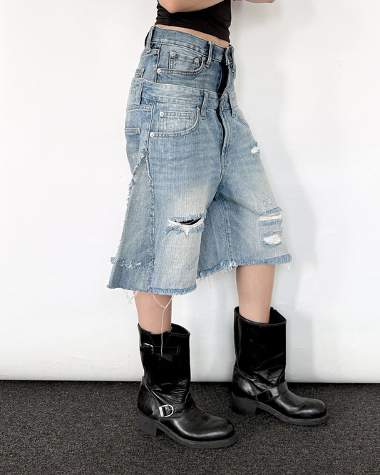 Double Waist Jorts 015