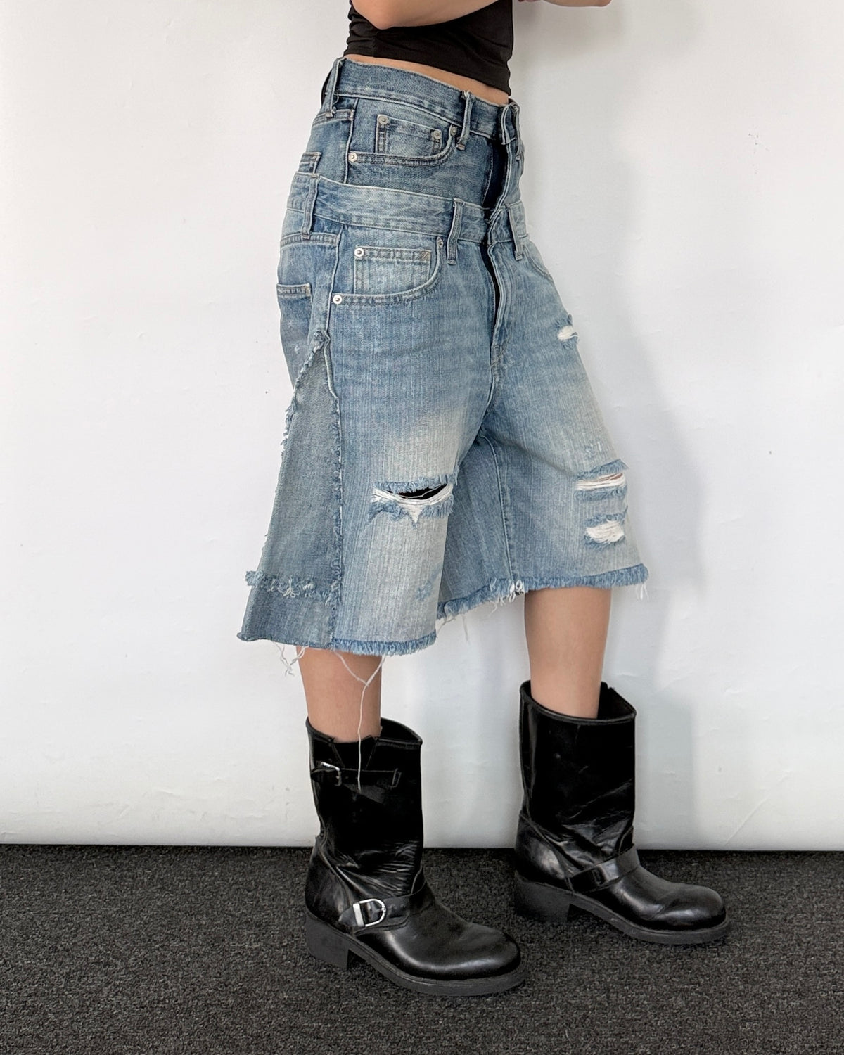 Double Waist Jorts 015