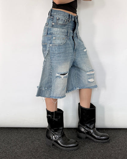 Double Waist Jorts 015