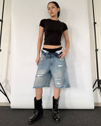 Double Waist Jorts 015